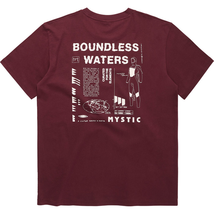 2023 Mystic Mnner Tactic Tee 35105.24004 - Red Wine